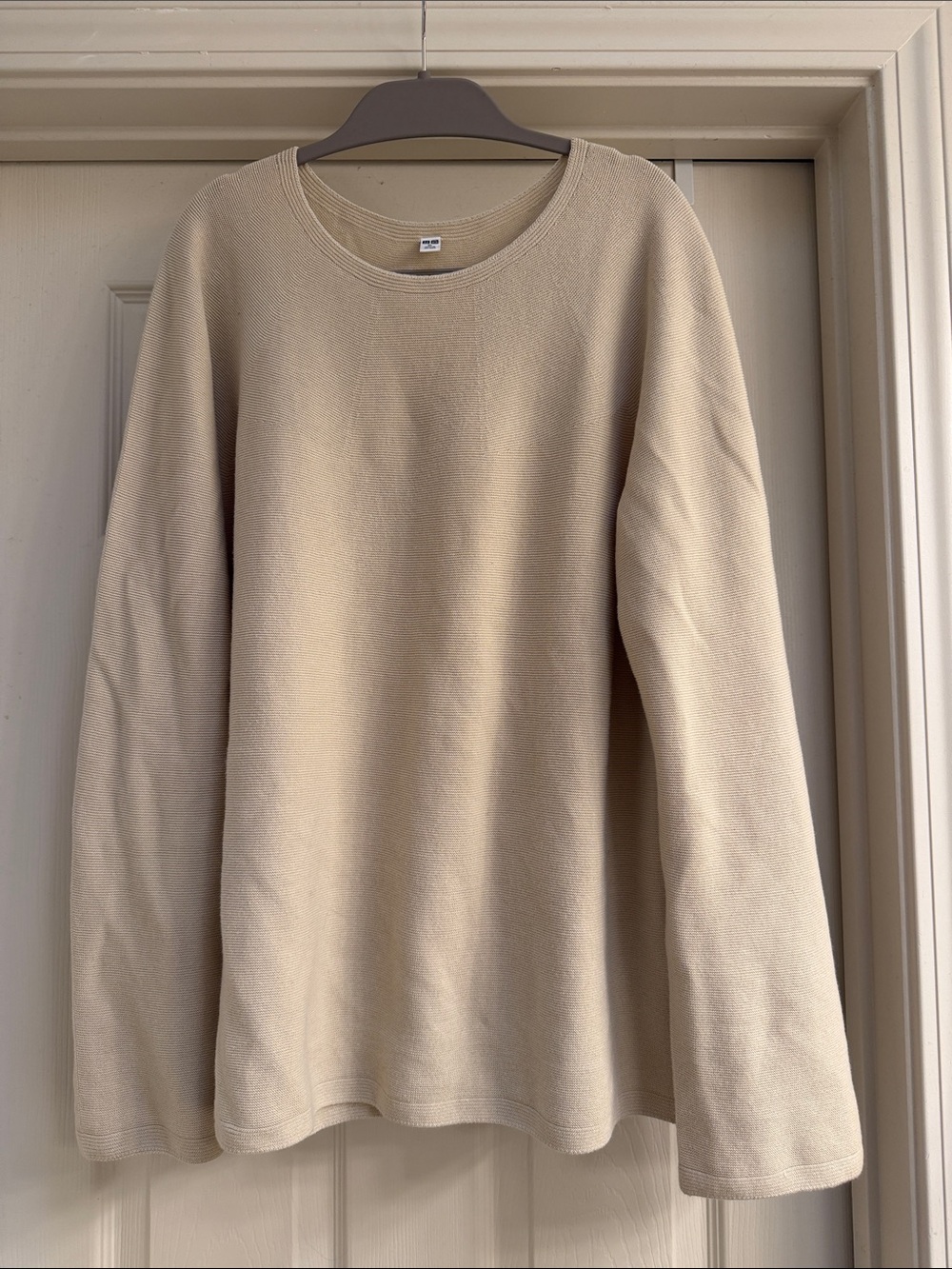 Uniqlo Beige Crew Neck Sweater